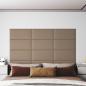 Preview: ARDEBO.de - Wandpaneele 12 Stk. Cappuccino-Braun 60x30cm Kunstleder 2,16 m²