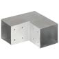 Preview: Pfostenverbinder L-Form Verzinktes Metall 101 x 101 mm