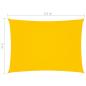 Preview: Sonnensegel Oxford-Gewebe Rechteckig 2x4,5 m Gelb