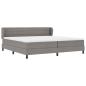 Preview: Boxspringbett mit Matratze Taupe 200x200 cm Stoff