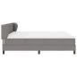 Preview: Boxspringbett mit Matratze Taupe 200x200 cm Stoff