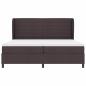 Preview: Boxspringbett mit Matratze Dunkelbraun 200x200 cm Stoff