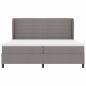 Preview: Boxspringbett mit Matratze Taupe 200x200 cm Stoff