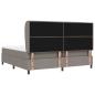 Preview: Boxspringbett mit Matratze Taupe 200x200 cm Stoff