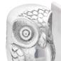 Preview: Buchstützen 2 Stück Silber 7x9x11 cm Aluminium Eule