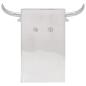 Preview: Buchstützen 2 Stück Silber 21,5x15,5x20 cm Aluminium Bull