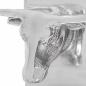 Preview: Buchstützen 2 Stück Silber 21,5x15,5x20 cm Aluminium Bull