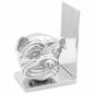 Preview: ARDEBO.de - Buchstützen 2 Stück Silber 8x12x16,5 cm Aluminium Hund