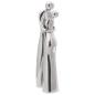Preview: Skulptur Silber 10x16x49 cm aus Aluminium