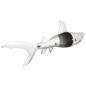 Preview: Haifischskulptur Silber 68x20x24 cm Aluminium