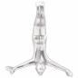 Preview: Skulptur Silber 22x8x25 cm Aluminium fallender Mann