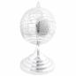 Preview: Globus Skulptur Silber 16,5x14x26 cm aus Aluminium