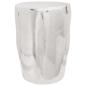 Preview: Hocker Silber 33x33x45 cm aus Aluminium