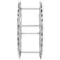 Preview: Weinregal Silber 39x14x39 cm Aluminium