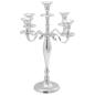 Preview: Kerzenhalter Silber 29x29x40 cm Aluminium