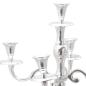 Preview: Kerzenhalter Silber 32x32x79,5 cm Aluminium