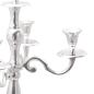 Preview: Kerzenhalter Silber 32x32x79,5 cm Aluminium