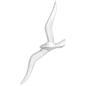 Preview: ARDEBO.de - Wandmontierte Möwe 2er Set Silber Aluminium