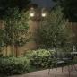 Preview: Gartenlichtpfosten 2-Lampe E27 Bronze 220 cm Aluminium
