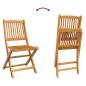 Preview: Garten Bistro Set 3 Stk. Braun Massivholz Akazie