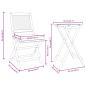 Preview: Garten Bistro Set 3 Stk. Braun Massivholz Akazie