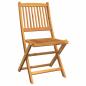 Preview: Garten Bistro Set 3 Stk. Braun Massivholz Akazie
