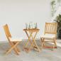Preview: 3-teiliges Garten Bistro Set aus solidem Akazienholz
