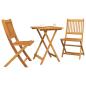Preview: 3-teiliges Garten Bistro Set aus solidem Akazienholz