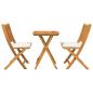 Preview: 3-teiliges Garten Bistro Set aus massivem Akazienholz