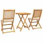 Preview: 3-teiliges Garten Bistro Set aus massivem Akazienholz