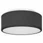 Preview: Deckenleuchte Schwarz Ø 30 cm Stoff E27
