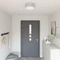 Preview: ARDEBO.de - Deckenleuchten Flush Mount Grau Ø 30 cm Stoff E27