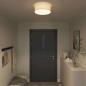 Preview: Deckenleuchten Flush Mount Weiß Ø 38 cm Stoff E27