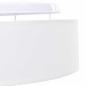 Preview: Deckenleuchten Flush Mount Weiß Ø 38 cm Stoff E27