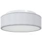 Preview: Deckenleuchten, Flush Mount, Grau Ø 38 cm, Stoff E27
