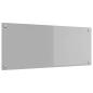 Preview: ARDEBO.de - Küchenrückwand Hellgrau 100x40x0,6 cm aus Einscheibensicherheitsglas
