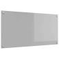 Preview: Küchenrückwand in Lichtgrau, 100x50x0,6 cm aus gehärtetem Glas