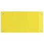 Preview: Küchenrückwand Gelb 80x40x0,6 cm aus Sicherheitsglas