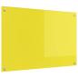 Preview: ARDEBO.de - Küchenrückwand Gelb 90x60x0,6 cm aus Einscheibensicherheitsglas