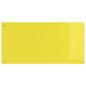 Preview: ARDEBO.de - Küchenrückwand Gelb 100x50x0,6 cm Sicherheitsglas