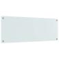 Preview: Küchenrückwand in Weiß 110x40x0,6 cm aus Sicherheitsglas