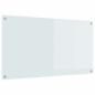Preview: Küchenrückwand Weiß 110x60x0,6 cm aus Sicherheitsglas