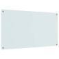 Preview: Küchenrückwand Weiß 110x60x0,6 cm aus Sicherheitsglas