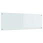 Preview: Küchenrückwand Weiß 120x40x0,6 cm Sicherheitsglas