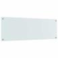 Preview: Küchenrückwand Weiß 120x40x0,6 cm Sicherheitsglas