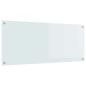 Preview: Küchenrückwand Weiß 120x50x0,6 cm aus Sicherheitsglas