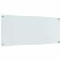 Preview: Küchenrückwand Weiß 120x50x0,6 cm aus Sicherheitsglas