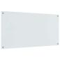 Preview: Küchenrückwand Weiß 120x60x0,6 cm aus gehärtetem Glas