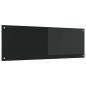 Preview: Küchenrückwand Schwarz 120x40x0,6 cm aus Sicherheitsglas