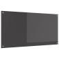 Preview: ARDEBO.de - Küchenrückwand dunkelgrau 120x60x0,6 cm aus Temperglas